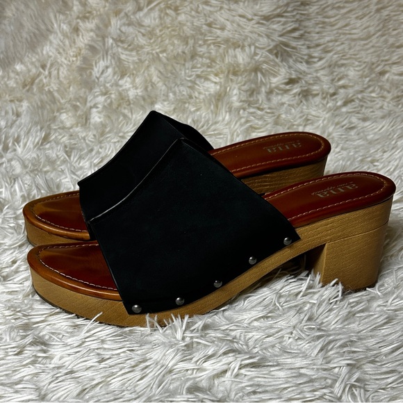 a.n.a Black Women's Slide Sandals - Picture 2 of 4